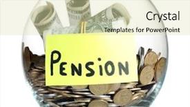  Presentation with clear - Cool new PPT theme with clear glass jar for tips backdrop and a soft green colored foreground