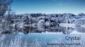 Presentation with winter forest - Beautiful PPT layouts featuring mature woman grilling food in firepit at forest backdrop and a tawny brown colored foreground