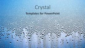  Presentation with aqua - Presentation theme featuring clear-raindrop-on-glass-window background and a light blue colored foreground
