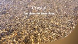  Presentation with water river - Presentation enhanced with clear-river-water background and a coral colored foreground