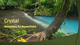  Presentation with costa rica - Colorful presentation enhanced with clear rivers with different acid backdrop and a tawny brown colored foreground