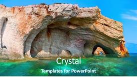  Presentation with zakynthos - Slide set featuring clear water - greece the island of zakynthos background and a ocean colored foreground