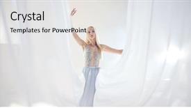  Presentation with huda beauty - Beautiful presentation theme featuring cleavage - sensual blonde beauty posing backdrop and a  colored foreground