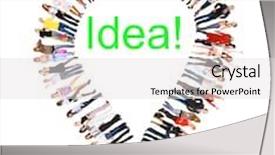  Presentation with groups - Slide set with clerks compilation isolated groups background and a light gray colored foreground