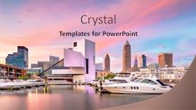  Presentation with cleveland ohio - Amazing PPT theme having cleveland-ohio-usa-downtown-city backdrop and a lemonade colored foreground
