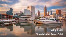  Presentation with cleveland ohio - PPT layouts having cleveland-ohio-usa-downtown-city background and a violet colored foreground