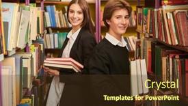  Presentation with black students - PPT layouts enhanced with clever-modern-students-in-black background and a tawny brown colored foreground