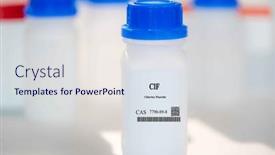  Presentation with fluoride - Presentation design having clf-chlorine-fluoride-cas-7790 background and a sky blue colored foreground