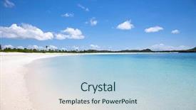  Presentation with white sand - Colorful presentation enhanced with cliche - tanjung aan white sand beach backdrop and a  colored foreground