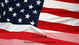  Presentation with usa flag - Cool new slides with cliche - usa flag backdrop and a red colored foreground