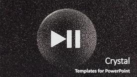  Presentation with pause - Presentation design featuring clickers - play and pause remote control background and a dark gray colored foreground
