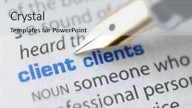  Presentation with dictionary - Presentation featuring client - dictionary series background and a light gray colored foreground