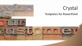  Presentation with color blocks - Beautiful PPT layouts featuring marketing concept - who is our backdrop and a white colored foreground