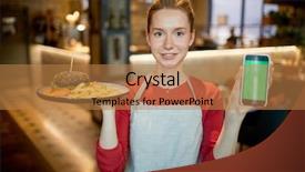  Presentation with client experience - Colorful presentation theme enhanced with client showing price of combo backdrop and a coral colored foreground