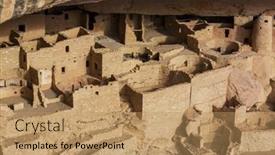  Presentation with national parks - Theme enhanced with cliff-dwellings-in-mesa-verde background and a coral colored foreground