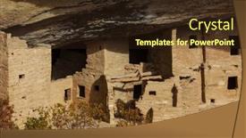  Presentation with national parks - Presentation with cliff-dwellings-in-mesa-verde background and a wine colored foreground