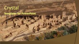  Presentation with national parks - Theme having cliff-dwellings-in-mesa-verde background and a  colored foreground