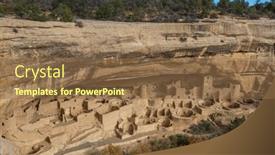 Presentation with national parks - Theme featuring cliff-dwellings-in-mesa-verde and a tawny brown colored foreground