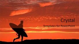  Presentation with final - Amazing PPT theme having cliffs at santa cruz backdrop and a red colored foreground