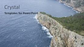  Presentation with region - Slide set featuring cliffs-in-formentor-region-north and a  colored foreground