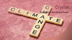  Presentation with climate - Presentation enhanced with climate-change-crossword-in-ivory background and a coral colored foreground