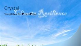  Presentation with resilience - Presentation design featuring climate-resilience-the-ability and a light blue colored foreground