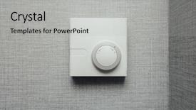  Presentation with climate - Colorful theme enhanced with climatic - thermostat climate control closeup view backdrop and a light gray colored foreground