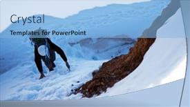  Presentation with usa - Slides featuring climb-on-the-shasta-mount background and a light blue colored foreground