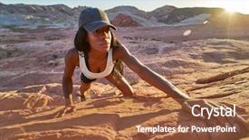  Presentation with nevada desert - Beautiful theme featuring view of female african american backdrop and a red colored foreground