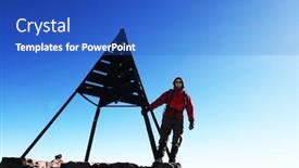  Presentation with climber plant - Beautiful presentation theme featuring climber backdrop and a cobalt blue colored foreground