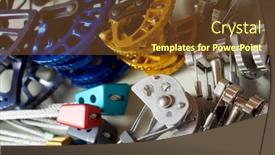  Presentation with climbing - PPT theme featuring climbing-cams-used-in-climbing background and a tawny brown colored foreground