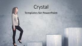  Presentation with stepping - Audience pleasing presentation design consisting of climbing stairs success - business person stepping up backdrop and a light gray colored foreground