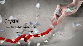  Presentation with climbing - Slides featuring climbing up to success mixed background and a light gray colored foreground