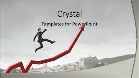  Presentation with climbing mountains couples success - Amazing PPT layouts having climbing up to success mixed backdrop and a light gray colored foreground