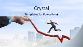  Presentation with climbing mountains couples success - Beautiful theme featuring climbing up to success mixed backdrop and a sky blue colored foreground