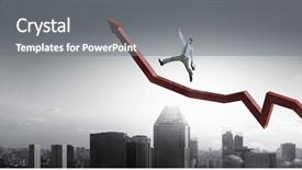  Presentation with climbing - Slide deck enhanced with climbing up to success mixed background and a gray colored foreground