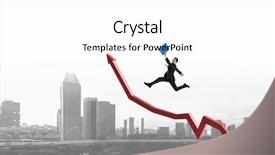  Presentation with climbing - PPT theme consisting of climbing up to success mixed background and a white colored foreground