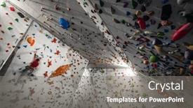  Presentation with boulder - Slide set consisting of climbing-walls-and-boulder-center background and a gray colored foreground
