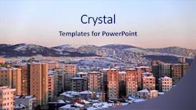  Presentation with istanbul bosphorus bridge turkey - Slides having climet - elevated view of houses background and a  colored foreground