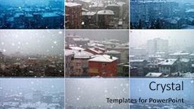  Presentation with istanbul - Amazing PPT layouts having climet - elevated view of houses backdrop and a  colored foreground