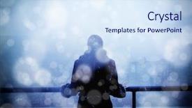  Presentation with time - PPT layouts having climet - image of a woman while background and a sky blue colored foreground