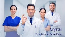  Presentation with ethics in health care - Slide deck consisting of clinic profession people health care background and a lemonade colored foreground