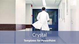  Presentation with medic - PPT layouts with clinic-profession-people-healthcare background and a ocean colored foreground