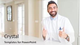  Presentation with medical sign - Amazing presentation having clinic success sign doing positive backdrop and a lemonade colored foreground