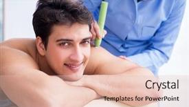  Presentation with laser - Amazing presentation theme having clinic undergoing laser scar backdrop and a lemonade colored foreground