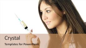  Presentation with give birth to - Audience pleasing PPT theme consisting of clinical epidemiology - beautiful young doctor is ready backdrop and a coral colored foreground