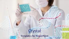  Presentation with clinical research - Amazing PPT layouts having clinical laboratory and dna backdrop and a lemonade colored foreground