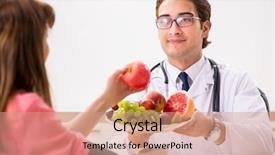  Presentation with doctor discussing family - Slides featuring clinical nutrition baby - pregnant woman visiting doctor discussing background and a  colored foreground