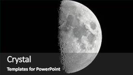  Presentation with percent - PPT layouts consisting of clipart - moon detailed shot taken background and a dark gray colored foreground