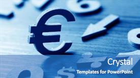  Presentation with magic symbols - Slides consisting of clipart graphics - set of numbers and currency background and a  colored foreground